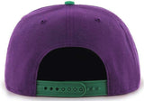 Anaheim Mighty Ducks NHL '47 No Shot Vintage Two Tone Purple Hat Cap Men's Snapback