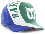 Hartford Whalers NHL '47 MVP DP Vintage Royal Circuit Hat Cap Adult Men's Adjustable