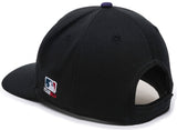 Colorado Rockies MLB OC Sports Hat Cap Solid Black / CR Logo Team Adjustable