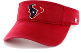 Houston Texans NFL '47 Red Clean Up Golf Visor Hat Cap Adult Men's Adjustable