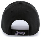 Los Angeles Lakers NBA '47 MVP Black Structured Hat Cap Adult Men's Adjustable