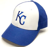 Kansas City Royals MLB FF White Front Blue MVP Hat Cap Adult Men's Adjustable