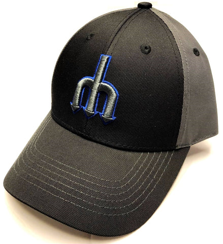 Seattle Mariners MLB Fan Favorite MVP Blackball Black Hat Cap Men's Adjustable