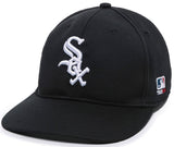 Chicago White Sox MLB OC Sports Hat Cap Solid Black / White SOX Team Logo Velcro