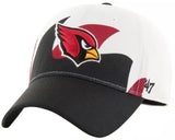 Arizona Cardinals Wave Solo White Structured Hat Cap Adult One Size Stretch