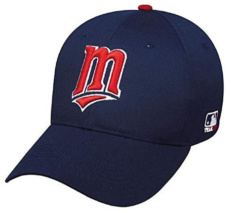OC Sports Minnesota Twins MLB Retro Throwback Navy Blue Hat Cap M Logo Adult Men's Adjustable