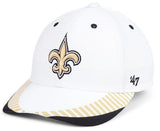 New Orleans Saints '47 White Tantrum Contender Hat Cap Men's Stretch Flex Fit OSFA