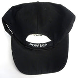 POW MIA Vietnam Black Hat Cap Embroidered Barbed Wire Logo You Are Not Forgotten