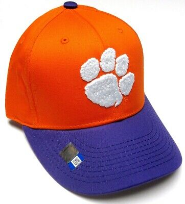 Clemson Tigers NCAA OC Sports Orange Purple Two Tone Hat Cap Adult Adjustable