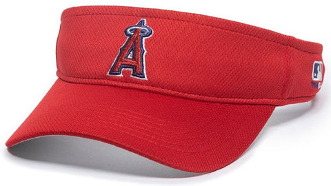 Los Angeles Angels MLB OC Sports Red Golf Sun Visor Hat Cap Adult Men's Adjustable
