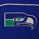 Seattle Seahawks NFL Mitchell & Ness Vintage Throwback 1/4 Zip Sweater Men's L