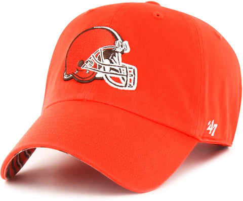 Cleveland Browns NFL '47 Orange Zubaz Clean Up Hat Cap Adult Men's Adjustable
