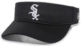 Chicago White Sox MLB OC Sports Black Mesh Golf Visor Hat Cap Adult Men's Adjustable