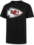 Kansas City Chiefs Mens '47 Brand Club Tee T-Shirt - Black