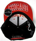 Chicago City Black Flat Snapback Hat Cap 23 Jordan Bulls Embroidered Name Number