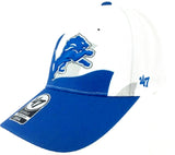 Detroit Lions NFL '47 Wave Solo White Structured Hat Cap Adult Men's One Size Stretch