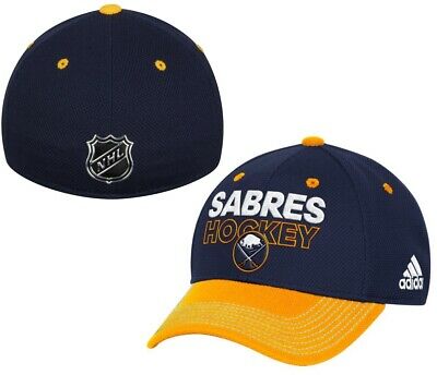 Buffalo Sabres NHL Adidas Navy Blue Two Tone Locker Room Hat Cap Men's Flex S/M