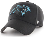 Carolina Panthers MVP Basic Black Hat Cap Adult Men's Adjustable