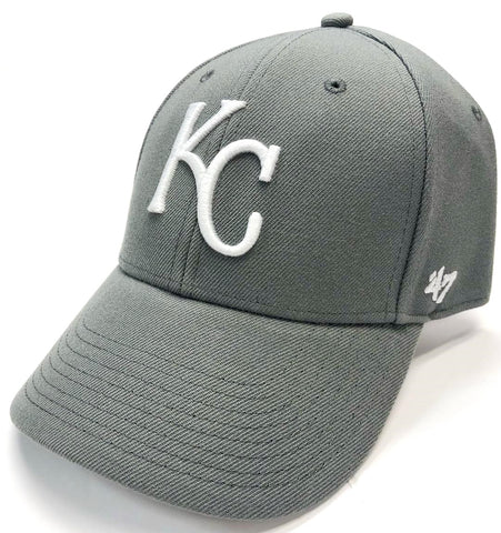 Kansas City Royals MLB '47 MVP Dark Gray White Logo Hat Cap Adult Men' –  East American Sports LLC