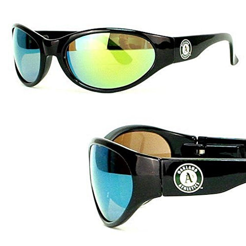 MLB Officially Licensed Team Color Full Frame Sun Revo Sunglasses (Oakland Athletics A's)