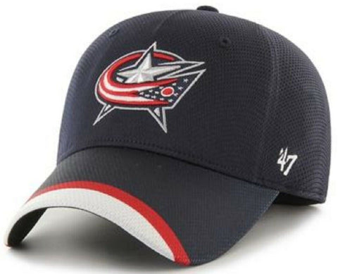 Columbus Blue Jackets NHL '47 Navy Jersey Solo Stretch Fit Hat Cap Mens One Size