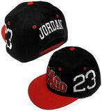 Chicago City Black Flat Snapback Hat Cap 23 Jordan Bulls Embroidered Name Number