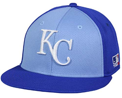 Kansas City Royals MLB OC Sports Blue Flat Brim Colorblock Hat Cap Adult Men's Adjustable