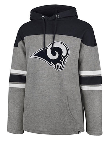 Los Angeles Rams NFL '47 Huron Hoodie Legacy Vintage Throwback Adult Men's X-Large XL Gray