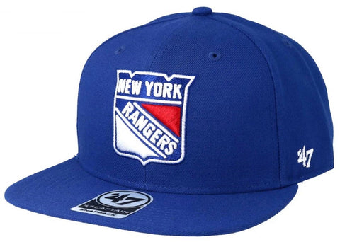 New York Rangers NHL '47 Blue Sure Shot Captain Hat Cap Adult Men's Snapback