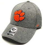 Clemson Tigers NCAA '47 Contender Gray Hat Cap Stretch Flex Fit Adult Men's M/L