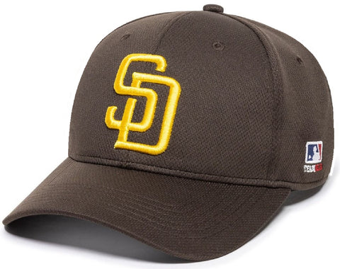 San Diego Padres MLB OC Sports Q3 Performance Brown Hat Cap Adult Men's Adjustable