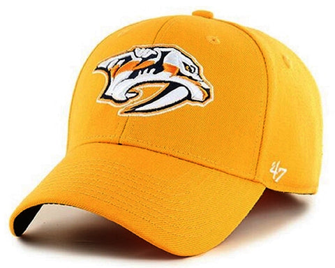 '47 Nashville Predators Contender Hat Cap Yellow Gold Flex Stretch Fit Adult Men's OSFA