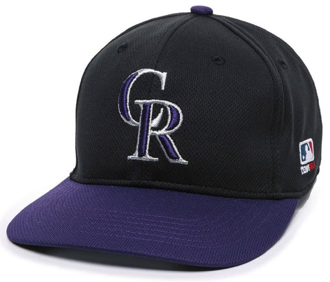 Colorado Rockies MLB OC Sports Two Tone Black Hat Cap Adult Men's Adjustable