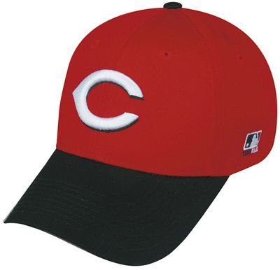 Cincinnati Reds MLB OC Sports Red Black Two Tone Road Hat Cap Adult Men's Adjustable
