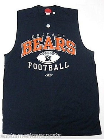 Chicago Bears NFL Reebok Sleeveless Tank Top Gym Shirt Blue Big & Tall Large L
