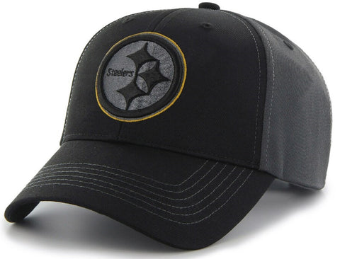 Pittsburgh Steelers NFL Apparel Black Blackball Tonal Logo Hat Cap