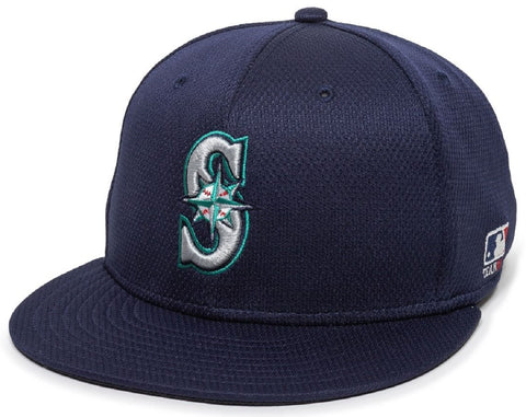 Seattle Mariners MLB OC Sports Navy Blue Flat Brim Hat Cap Adult Men's Adjustable