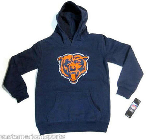 Chicago Bears NFL Pullover Blue Logo Hoodie Sweat Shirt Jacket Youth M 10/12