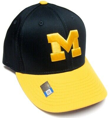 Michigan Wolverines NCAA OC Sports Navy Two Tone M Hat Cap Adult Mens Adjustable