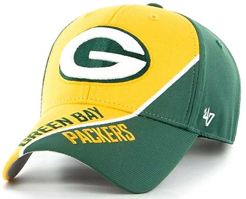 Green Bay Packers '47 MVP Venture Green Yellow Hat Cap Adult Men's Adjustable