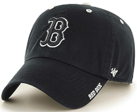 Boston Red Sox MLB '47 Ice Clean Up Black Tonal Logo Hat Cap Adult Men's Adjustable