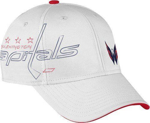 Washington Capitals NHL Reebok Pro Shape Hat Cap White Men's Flex Fit L/XL