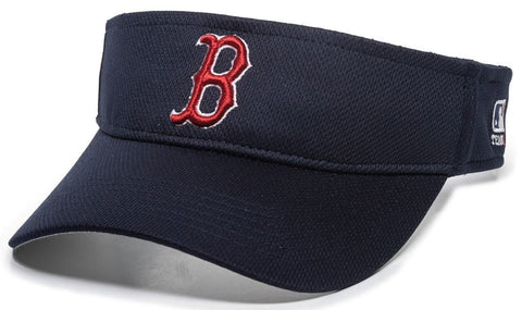 Boston Red Sox MLB OC Sports Navy Blue Mesh Golf Visor Hat Cap Adult Men's Adjustable