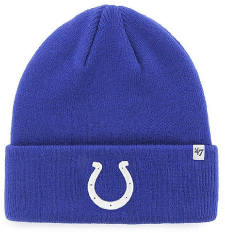 Indianapolis Colts NFL '47 Blue Raised Cuff Knit Hat Cap Adult Winter Beanie