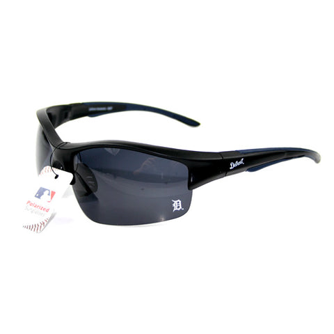 Detroit Tigers MLB Blade Rimless Sunglasses Black Polarized UV Protection Lenses