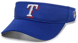 OC Sports Texas Rangers Blue Mesh Golf Visor Hat Cap Adult Men's Adjustable