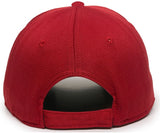 OC Sports St. Louis Cardinals MLB Red White Colorblock Flat Hat Cap Adult Men's Adjustable