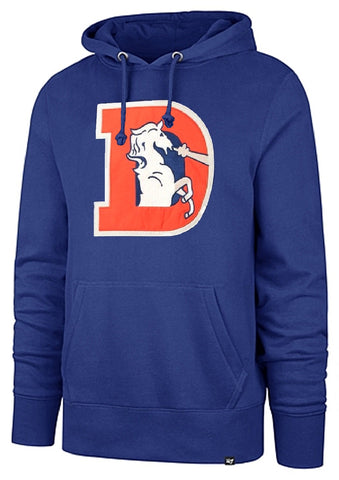 Denver Broncos NFL '47 Legacy Throwback Vintage Hoodie Pullover Men's X-Large XL