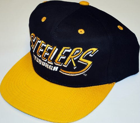 Pittsburgh Steelers Reebok Black Yellow Adjustable Classic Snapback Hat Cap