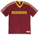 Washington Redskins NFL Mitchell & Ness Vintage Overtime Win V-Neck Tee T-Shirt Adult Men's X-Large XL